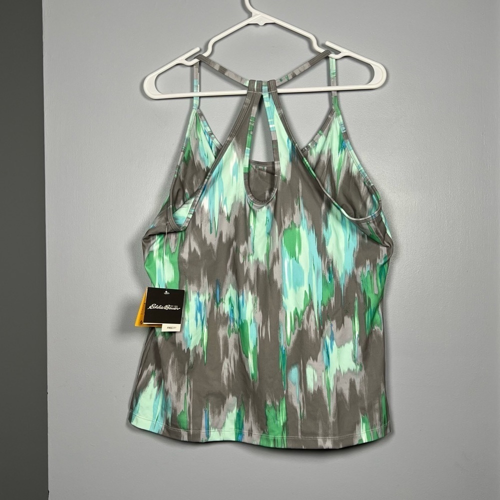 Eddie Bauer Tank Top Travex Aster Cami Sugarsnap Workout FreeDry UPF - Picture 2 of 4